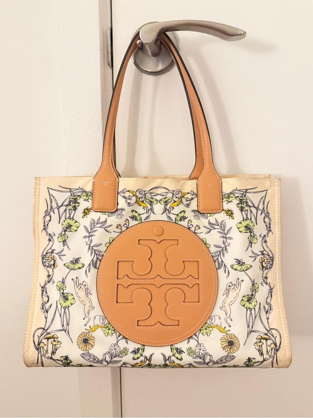 Tory Burch Ella Printed Tote in Rabbit Field